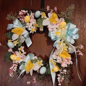 SALE: Set of 2- Spring/Easter Holiday Wreath, approx.18"- Designed by BellaLA